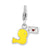 Enameled Love Bird & Mail Charm in Sterling Silver