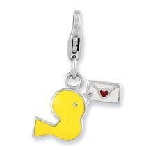 Amore La Vita Sterling Silver Enameled Love Bird & Mail Charm hide-image