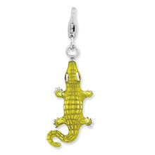 Amore La Vita Sterling Silver Enameled Alligator Charm hide-image