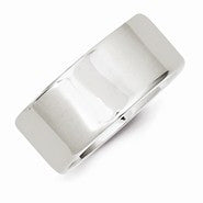 Sterling Silver 9mm Flat Wedding Band