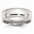 Sterling Silver 7mm Millgrain Comfort Fit Wedding Band