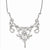 Sterling Silver CZ Fancy Scroll Necklace