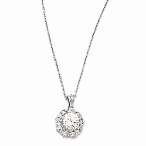 Sterling Silver CZ Necklace