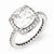 Sterling Silver Rose-cut CZ Square Ring