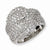 Sterling Silver CZ Buckle Ring