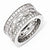 Sterling Silver CZ Eternity Three Ring