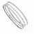 Sterling Silver Cz Three Bangle Set, 8 inches, Outstanding Bracelets For Women, Fine Jewelry