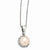 Sterling Silver CZ Pink Cultured Pearl Necklace