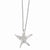 Sterling Silver CZ Starfish Necklace