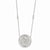 Sterling Silver CZ Fancy Circle Necklace