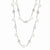 Sterling Silver CZ Glass Pearl Necklace