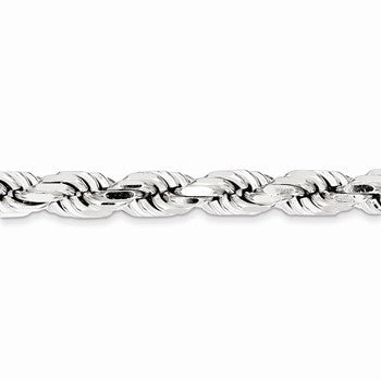 Sterling Silver Diamond-Cut Rope Chain