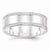 Sterling Silver 7 mm Design Edge Wedding Band