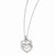 Sterling Silver Diamond Mystique Dangle Heart Necklace