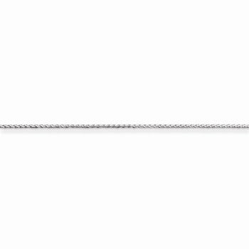 Sterling Silver Rhodium Plated Ext Diamond-Cut Spiga Chain