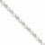 Sterling Silver Rhodium Plated Diamond Heart Link Bracelet