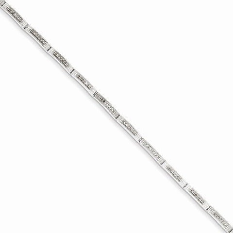 Sterling Silver Diamond Bracelet