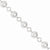 Sterling Silver Diamond Circles Link Bracelet