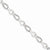 Sterling Silver Rhodium Plated Diamond Teardrop Link Bracelet