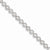 Sterling Silver Diamond Circle Link Bracelet