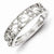 Sterling Silver Diamond Wedding Band