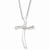 Sterling Silver Diamond Cross Necklace