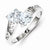 Sterling Silver w/Rhodium Aqua Heart Ring