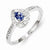 Sterling Silver Tanzanite & Diamond Ring