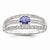 Sterling Silver Tanzanite & Diamond Ring