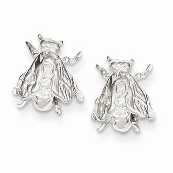 Sterling Silver Bee Mini Earrings