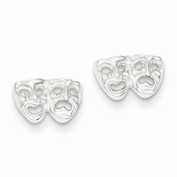 Sterling Silver Comedy/tragedy Mini Earrings