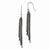 Sterling Silver Rhodium Ruthenium-plated Shepherd Hook Earrings