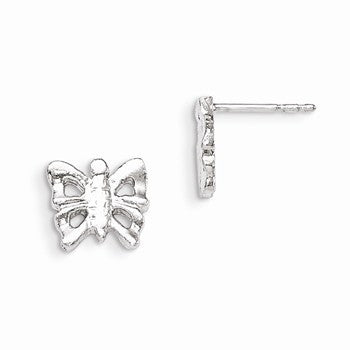 Sterling Silver Butterfly Mini Earrings