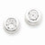 Sterling Silver Bezel CZ Post Earrings