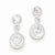 Sterling Silver Round CZ Earrings