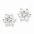 Sterling Silver Floral CZ Earrings