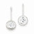 Sterling Silver Round CZ Earrings