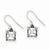 Sterling Silver Antiqued CZ Earrings