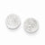 Sterling Silver Solid Polished Etched Ball Earrings