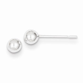 Sterling Silver 4mm Ball Earrings