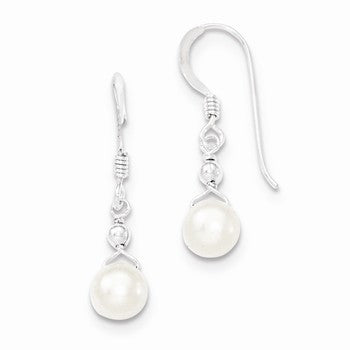 Sterling Silver freshwater Cultured Pearl Earrings