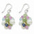 Sterling Silver Lav Agate/Grn /FW Cult. Pearl/Sodalite/Qtz Earrings