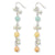 Sterling Silver Chalcedony/ /Cultured Pearl Earrings