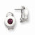 Sterling Silver Pink Tourmaline Round Earrings