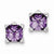 Sterling Silver Purple CZ Earrings