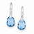 Sterling Silver Blue CZ Earrings