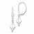 Sterling Silver Aurora Swarovski Elements Leverback Earrings