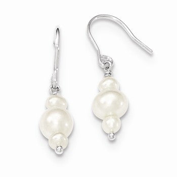 Sterling Silver Cultured Pearl Earrings