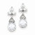 Sterling Silver CZ Dangle Earrings