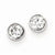 Sterling Silver 4mm CZ Round Bezel Stud Earrings